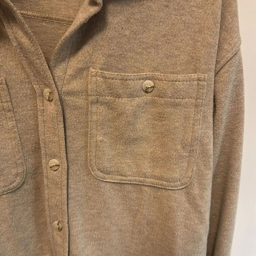 Beige Shacket  - Picture 3 of 6